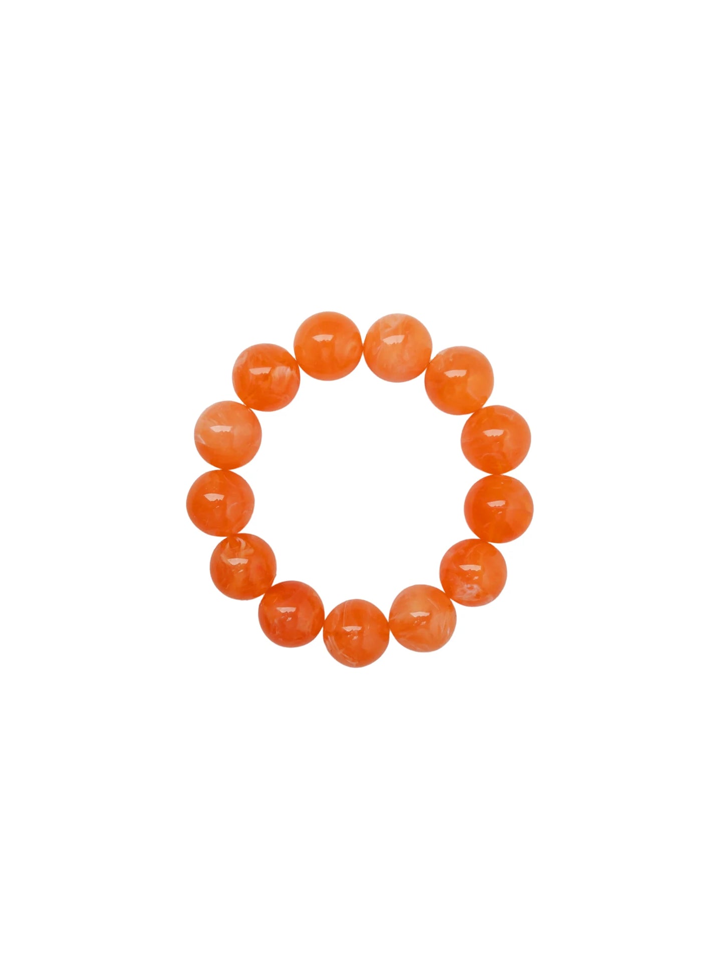 Black colour Milova stretchy bracelet in peach