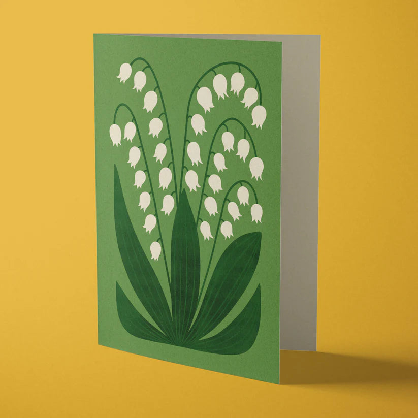 Bird and Co Studio Reusable card Lily of the Valley