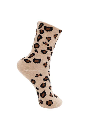 Black colour Calla leo sock in beige