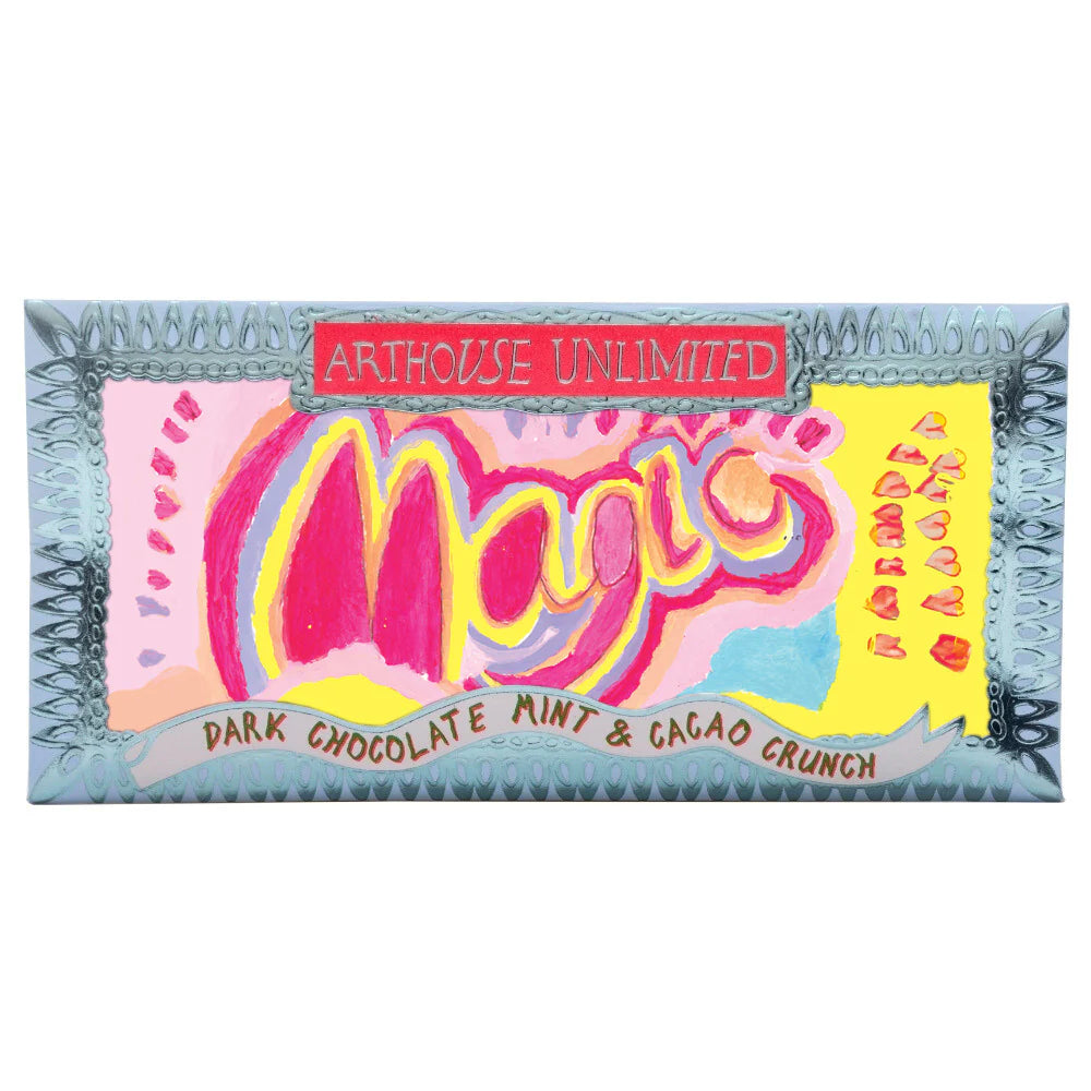 Arthouse Unlimited joy size Magic dark chocolate, mint and cacao crunch bar