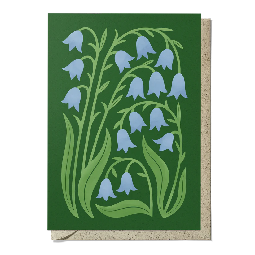 Bird and Co Studio Reuseable Art  Card Bluebell