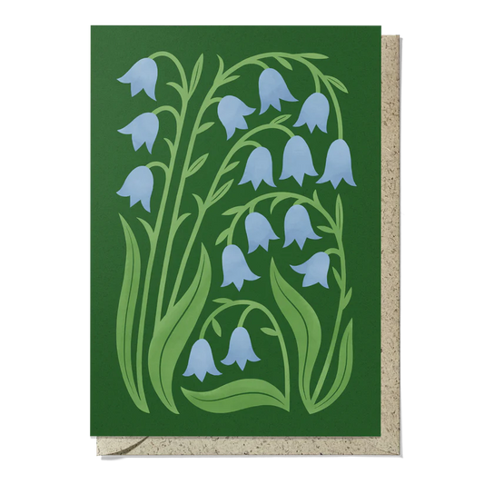 Bird and Co Studio Reuseable Art  Card Bluebell