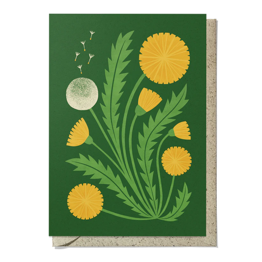 Bird and Co Studio reusable Dandelion Card