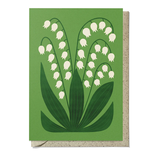 Bird and Co Studio Reusable card Lily of the Valley