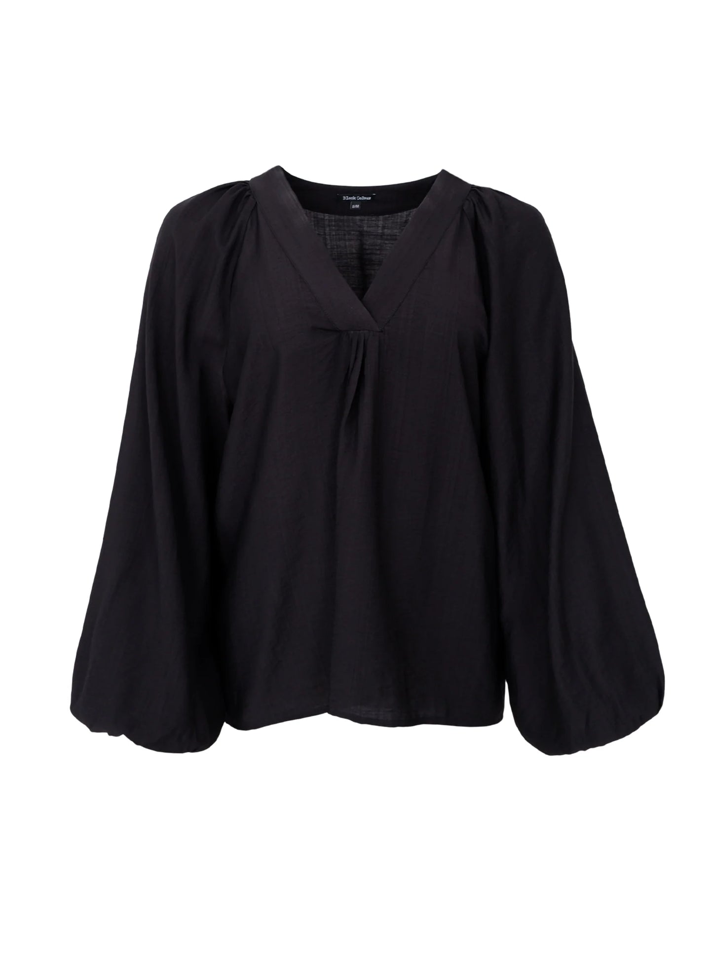 Black Colour Luisa raglan Black Blouse