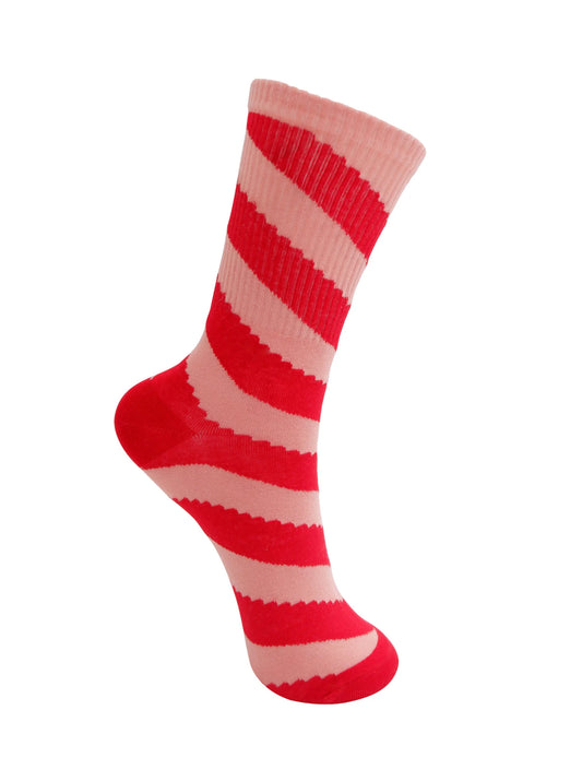 Black Colour huxi sock in red