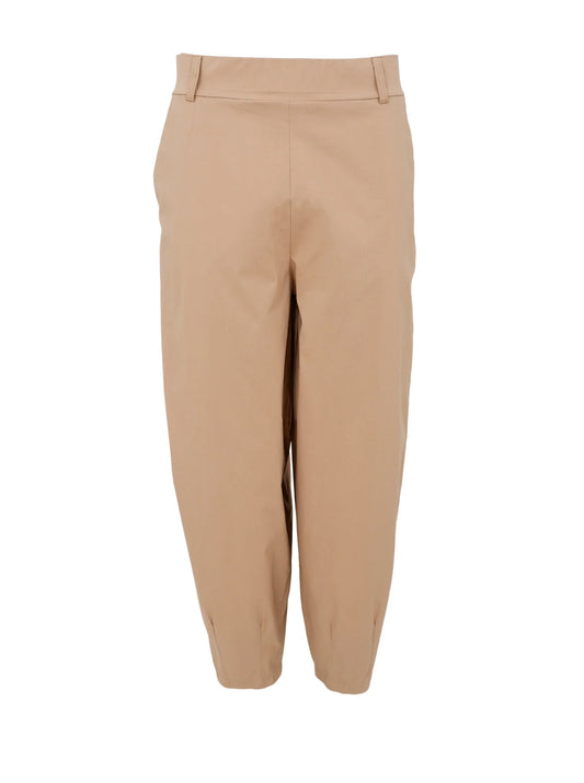 Black colour Beate Barrel pant in Latte