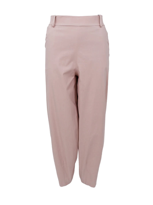 Black colour Beate barrel pants in powder pink