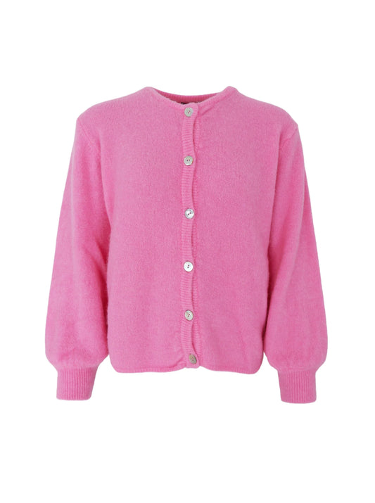 Black colour Bella cardigan in pink