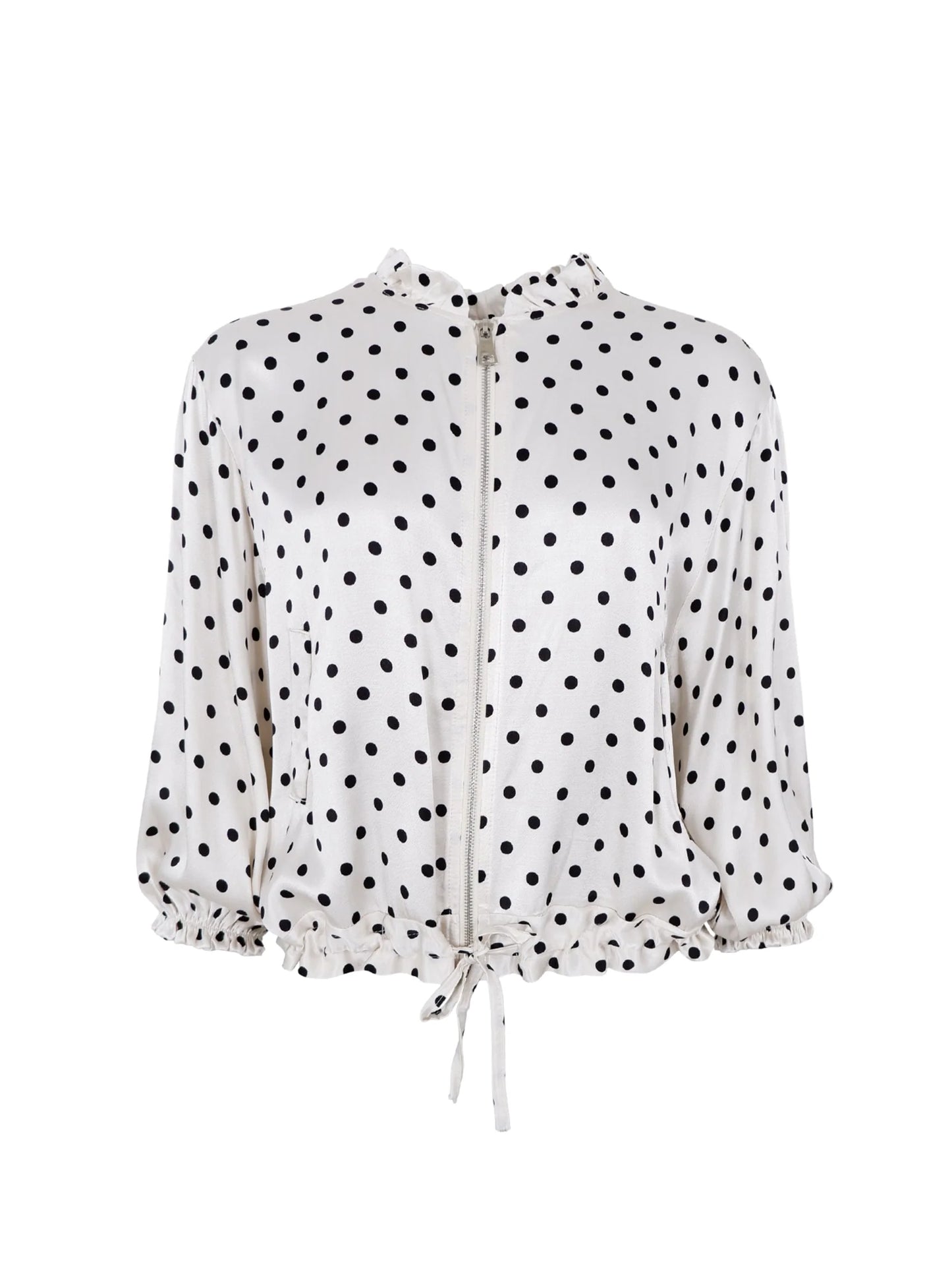 Black colour Caitlin Bomber jacket