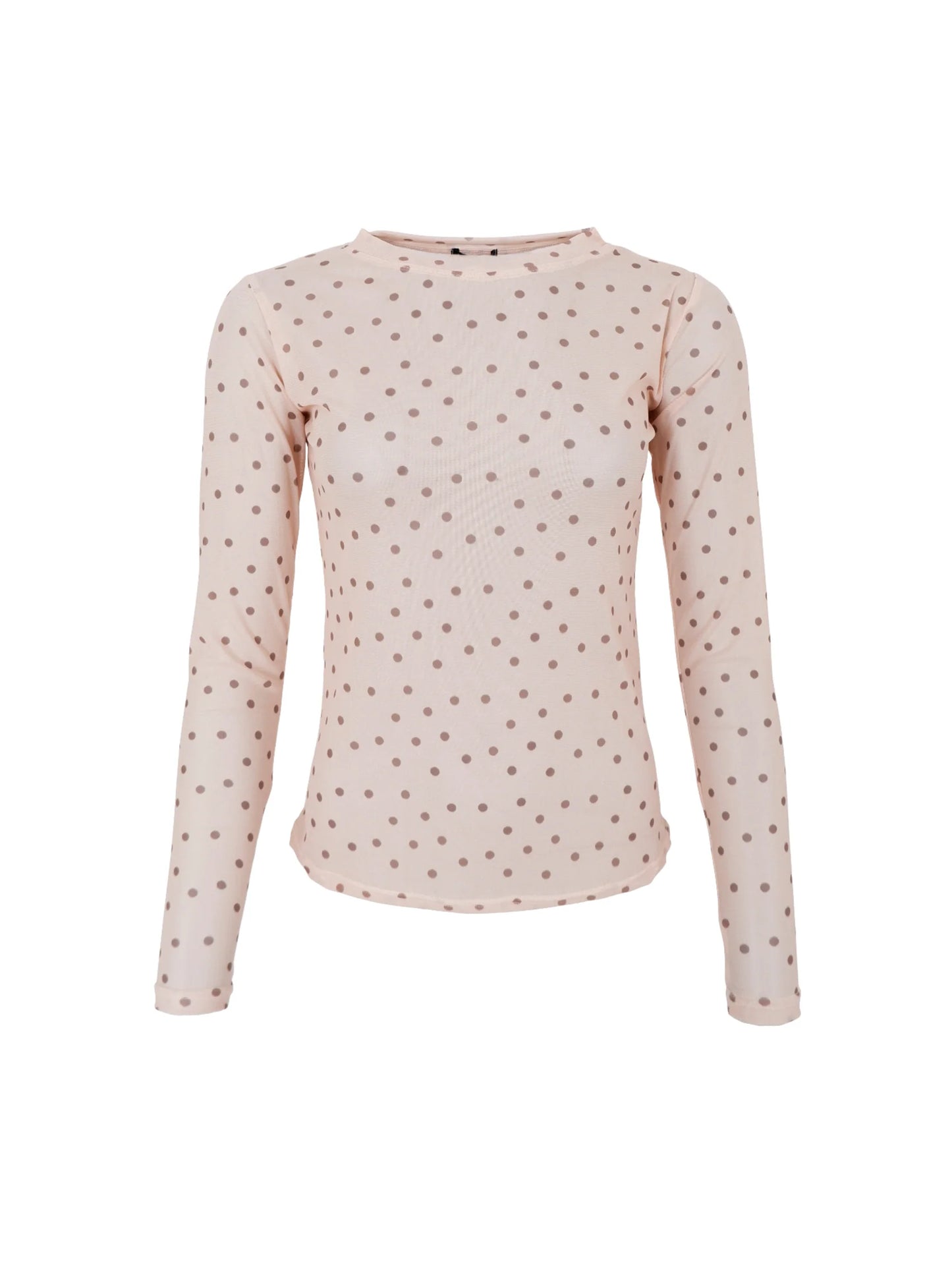 Black colour Annie mesh blouse Powder dot