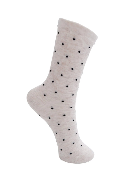 Black Colour Fibi sock in light grey