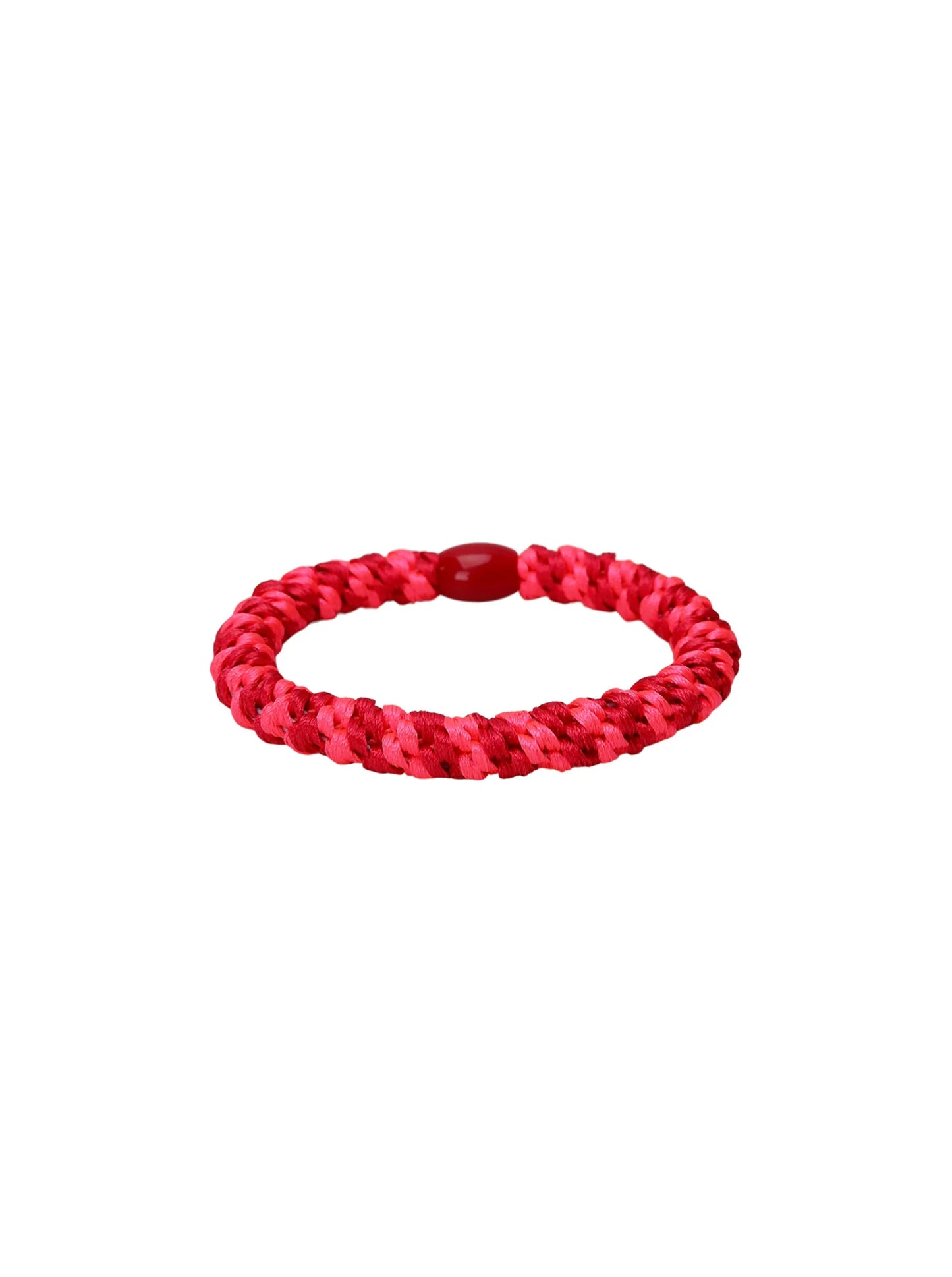 Black colour Kally hair tie in neon red