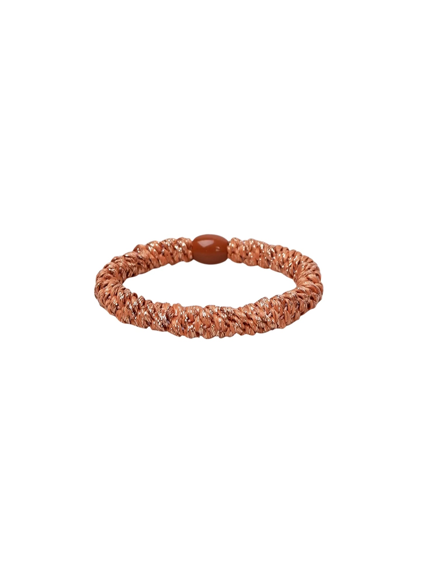 Black colour Kally hair tie in sandstone glitter