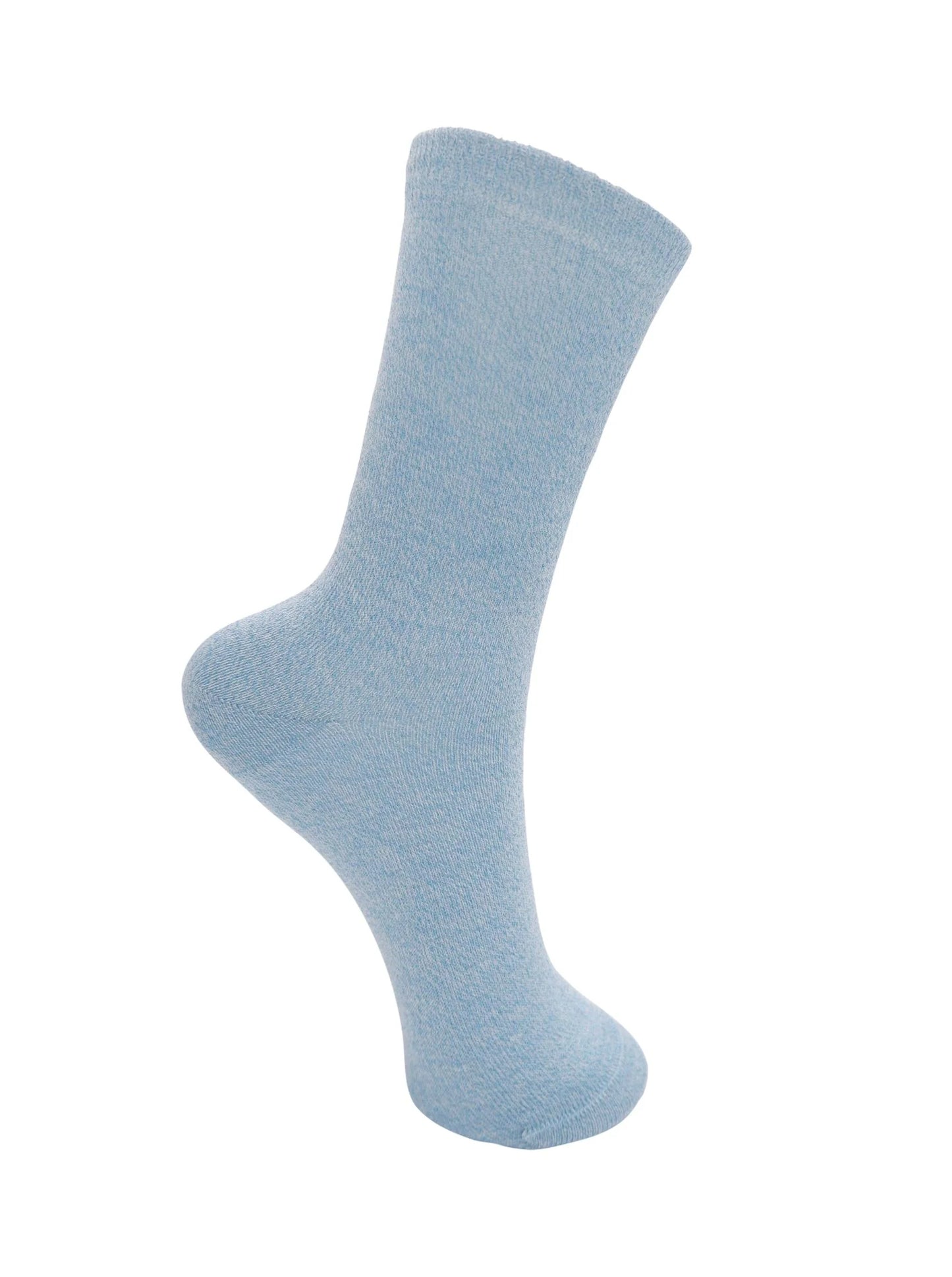 Black colour lurex socks in cloud blue
