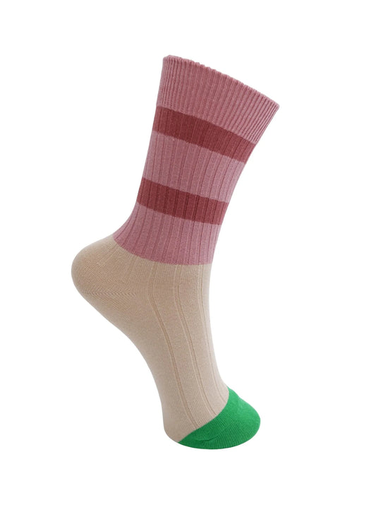Black Colour paxi sock in light pink
