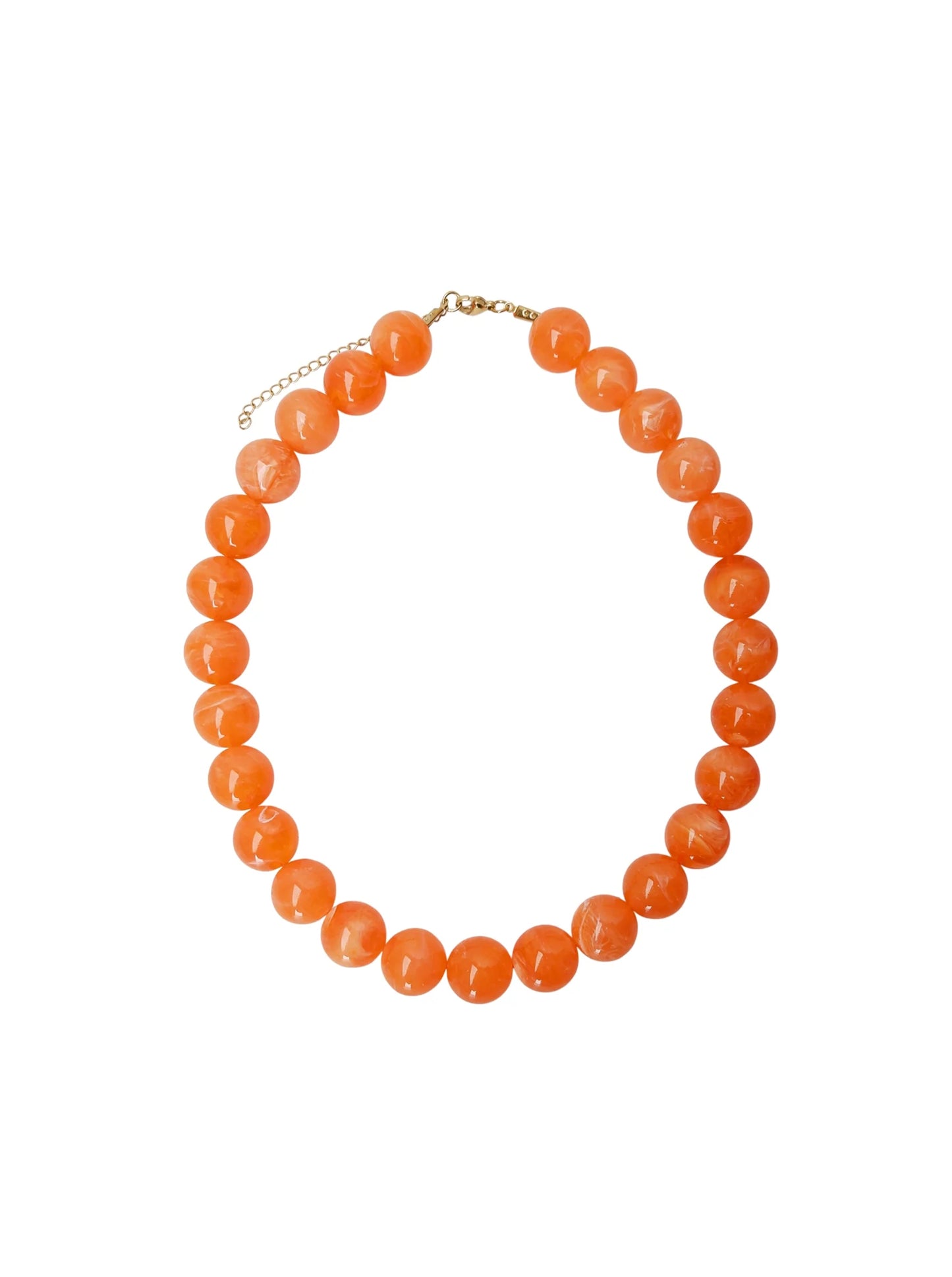 Black Colour Milova beaded necklace in Peach