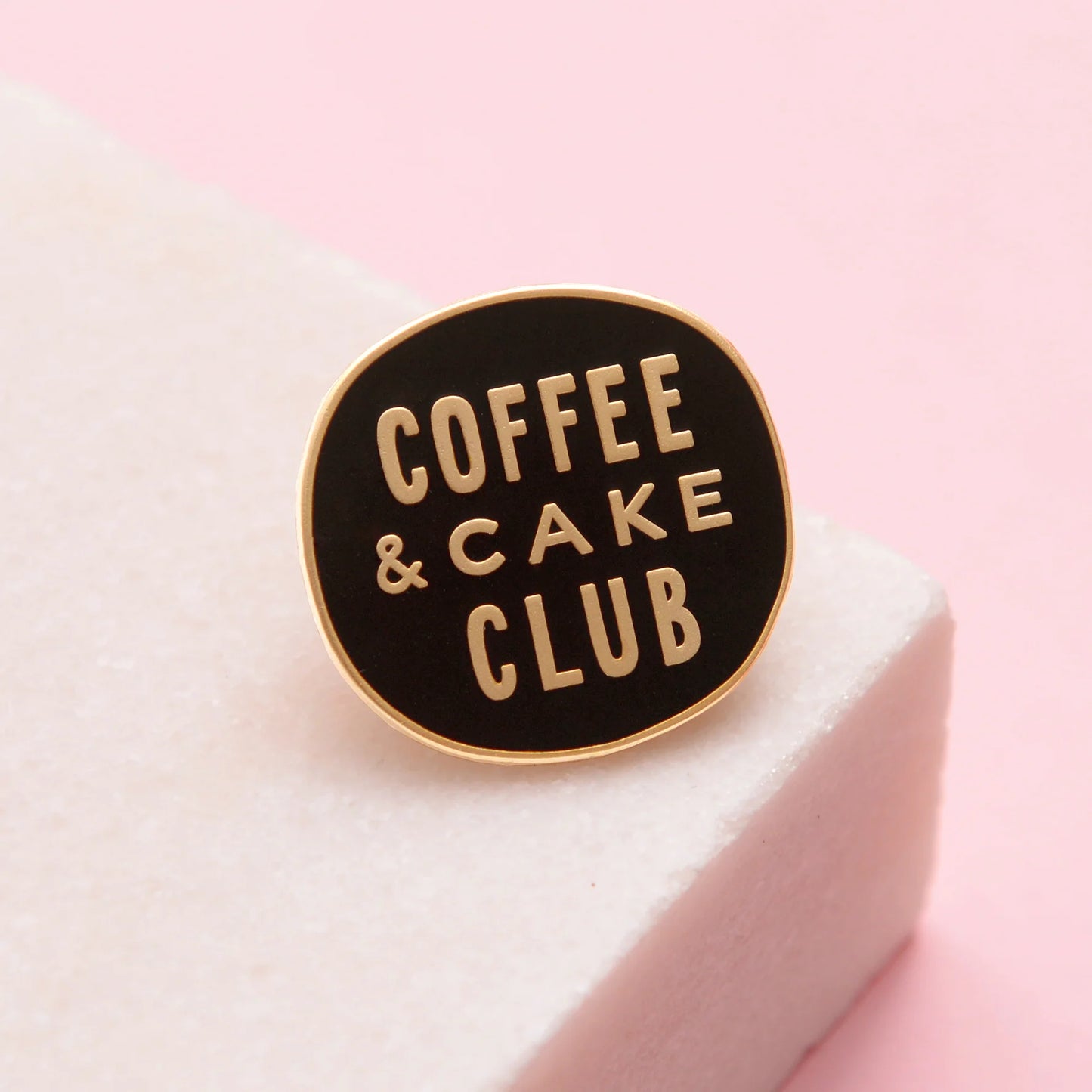 Coffee and Cake Club Enamel Pin by Alphabet Bags