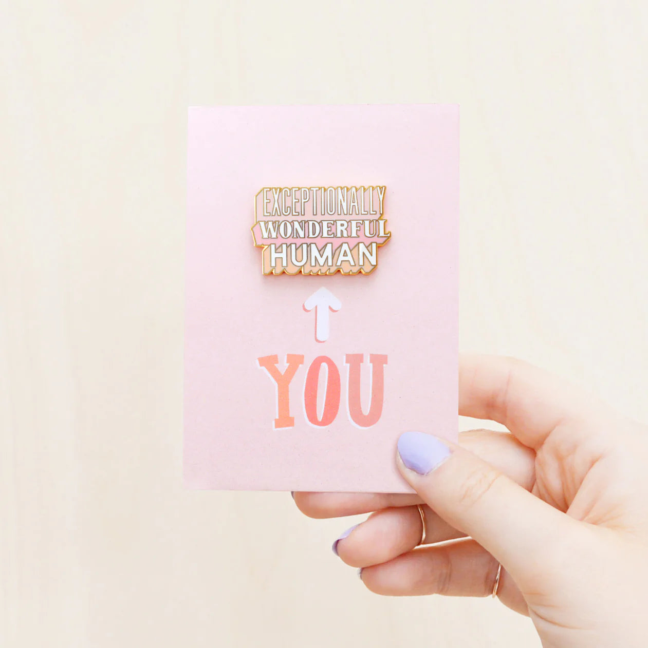 Exceptionally Wonderful Human enamel badge
