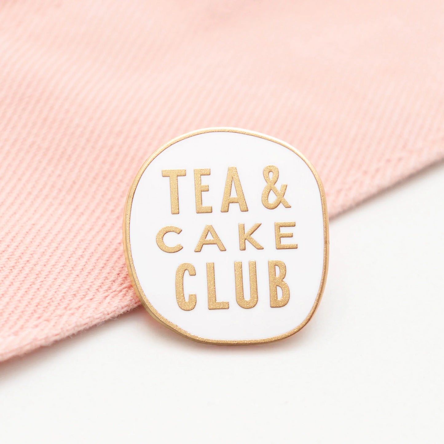 Tea and Cake Club enamel pin by Alphabet Bags