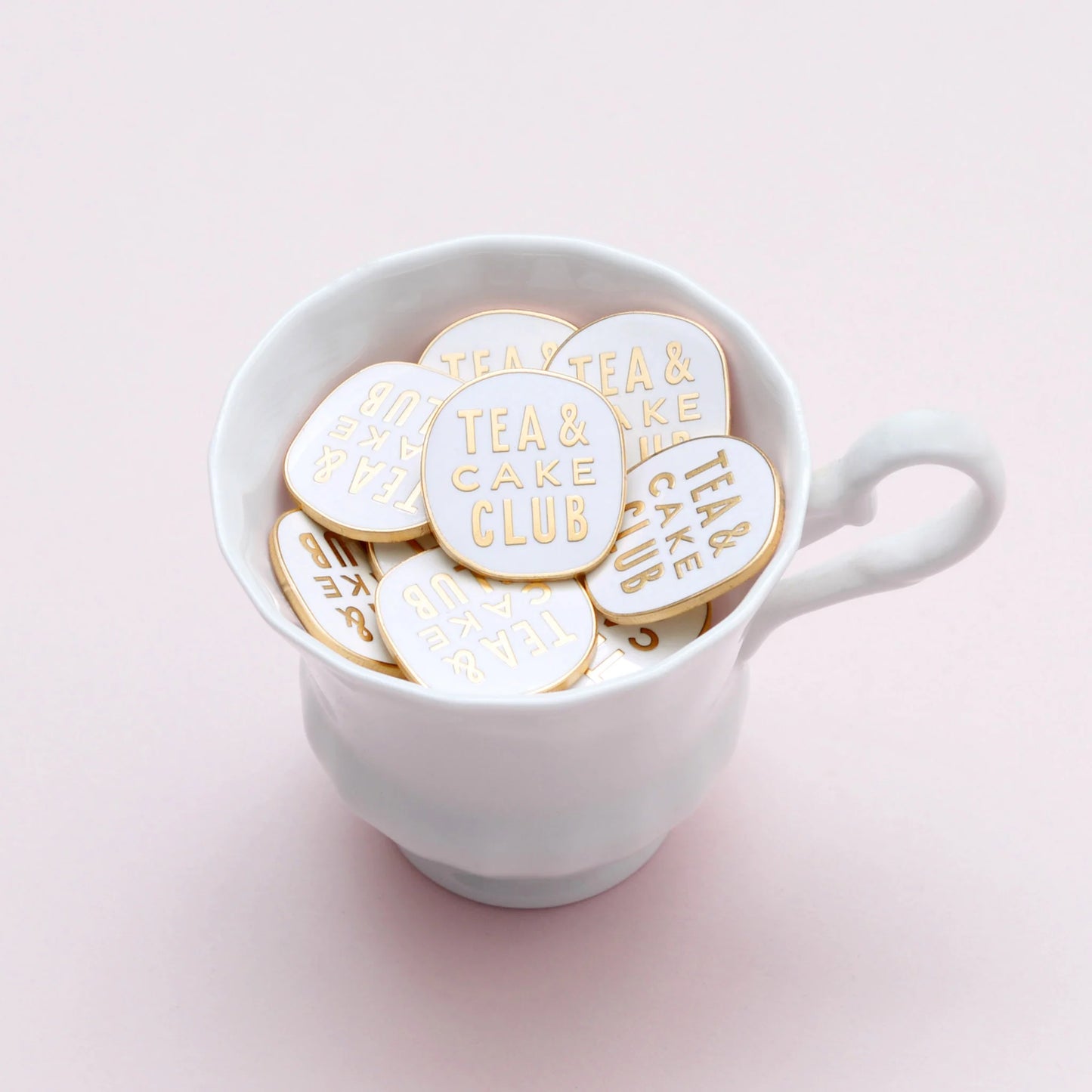 Tea and Cake Club enamel pin by Alphabet Bags